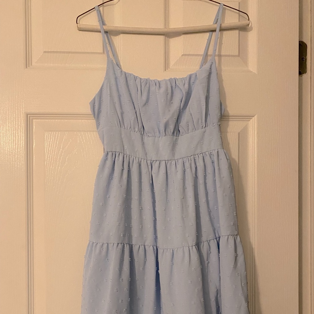 Baby blue dress